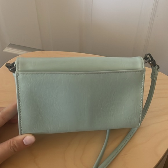 Matt & Nat Mini Drew Crossbody bag in Teal Blue/Mint Colour - Picture 4 of 6
